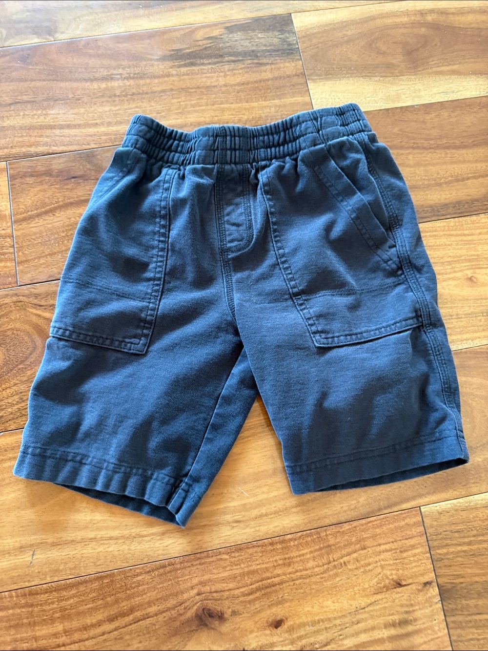 Tea Collection Navy Elastic-Waist Cargo Shorts